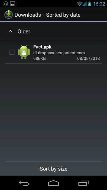 Downloaded APK File