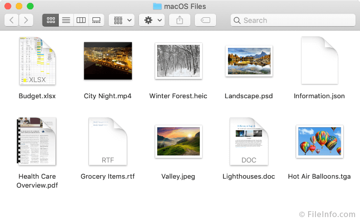 Common Mac File Extensions
