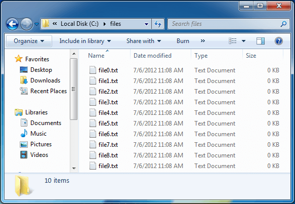 TXT Files Folder