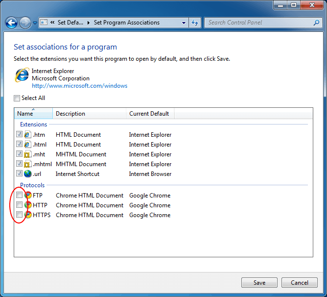 Set Program Associations