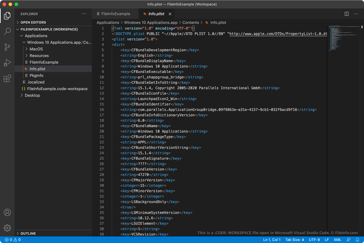 visual studio code workspace location