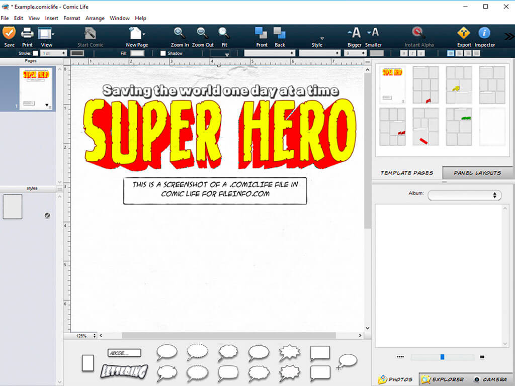 Comic Life 3 Creating New Templates Nrastickers