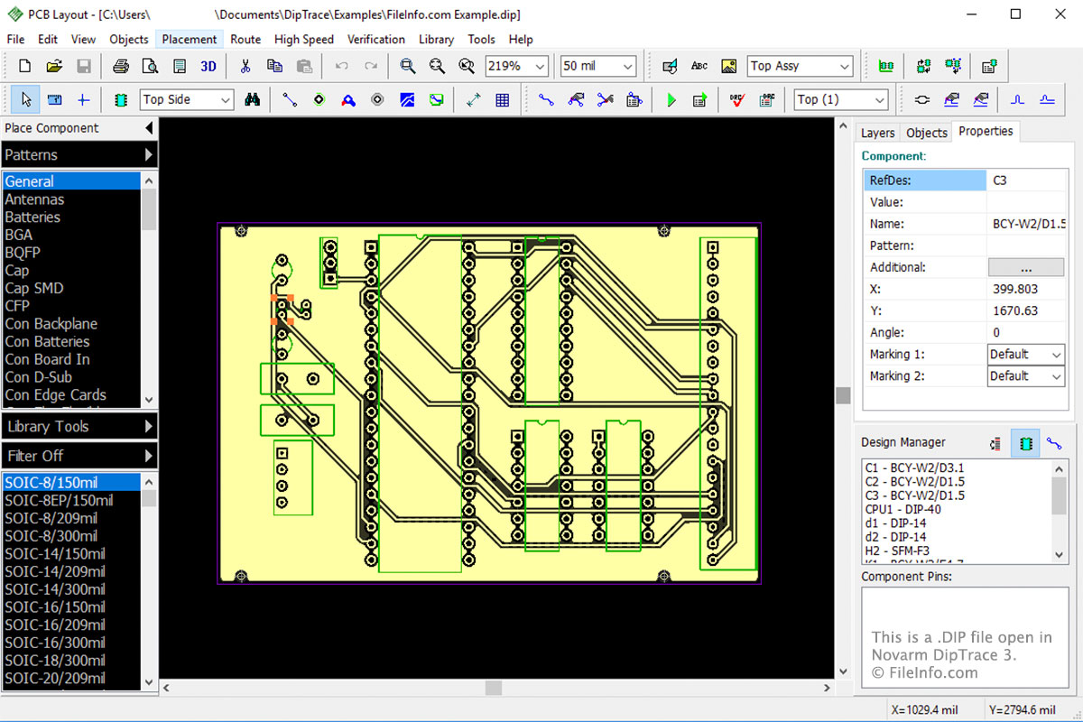 export from diptrace