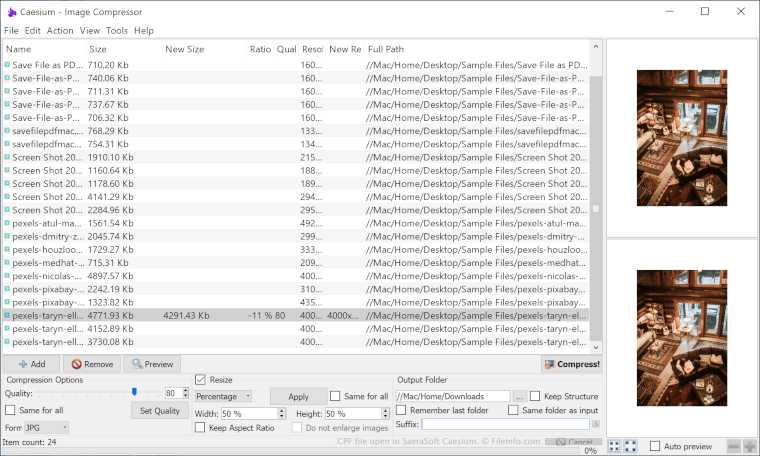 Screenshot of a .cpf file in SaeraSoft Caesium