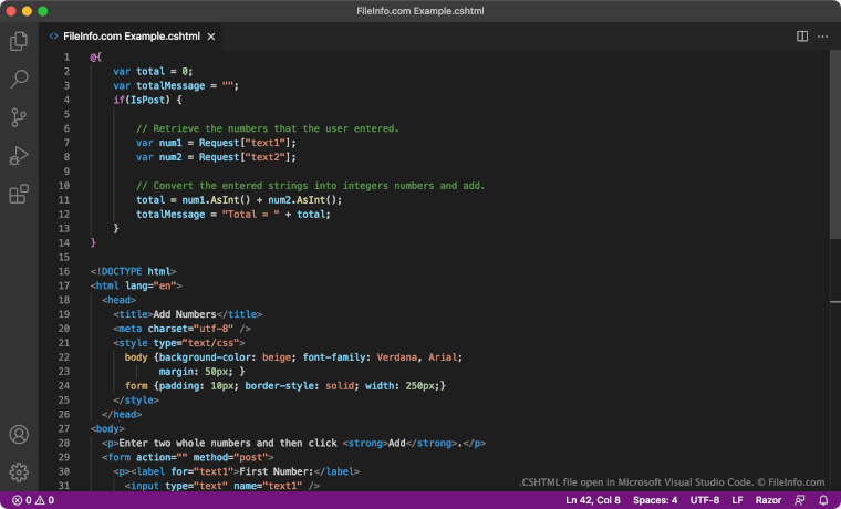 CSHTML File - What Is A .cshtml File And How Do I Open It?