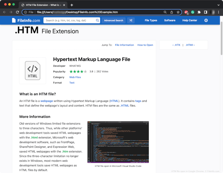 HTM File Extension File Extension For Html Documents