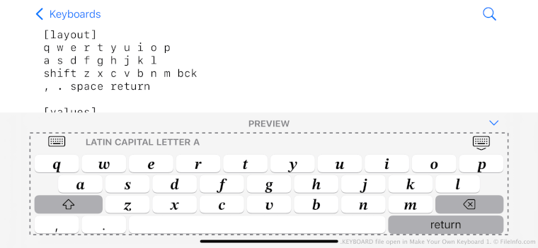 KEYBOARD File - What is a .keyboard file and how do I open it?