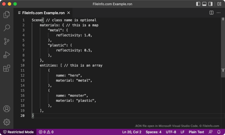RON File - What is a .ron file and how do I open it?