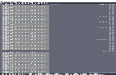 Screenshot of a .1tm file in Shiru 1tracker