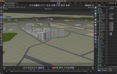 Screenshot of a .3ds file in Maxon Cinema 4D 2023