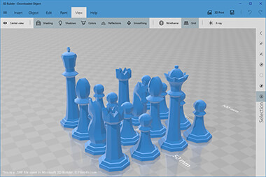 Screenshot of a .3mf file in Microsoft 3D Builder