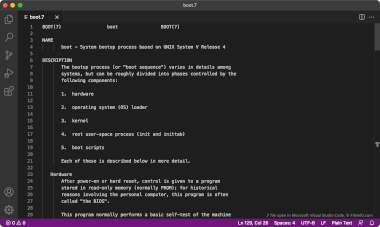 Screenshot of a .7 file in Microsoft Visual Studio Code