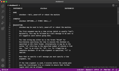 Screenshot of a .8 file in Microsoft Visual Studio Code