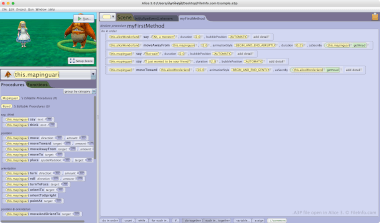 Screenshot of a .a3p file in Alice 3