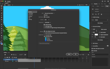 Screenshot of a .anp file in Adobe Animate 2023