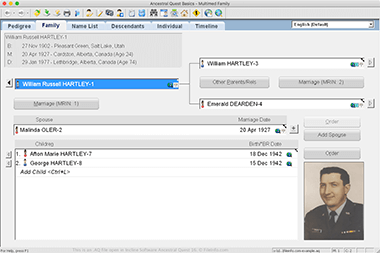 Screenshot of a .aq file in Incline Software Ancestral Quest 16