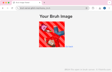 Screenshot of a .bruh file in bruh-server