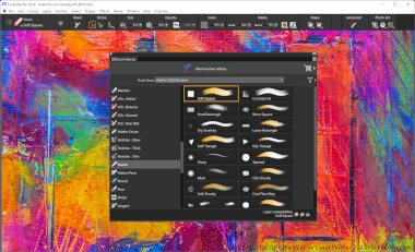 Screenshot of a .brushcategory file in Corel Painter 2023