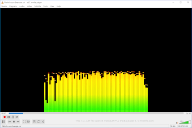 Screenshot of a .caf file in VideoLAN VLC media player