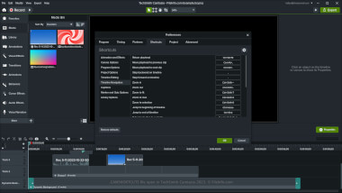 Screenshot of a .camshortcuts file in TechSmith Camtasia 2023