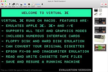 Screenshot of a .cass file in Virtual ][