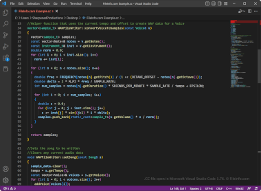 Screenshot of a .cc file in Microsoft Visual Studio Code 1.76