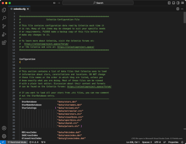 Screenshot of a .cfg file in Microsoft Visual Studio Code