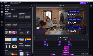 Screenshot of a .clipchamp file in Microsoft Clipchamp 3