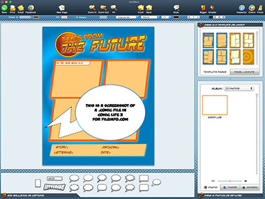 Screenshot of a .comic file in Comic Life 2