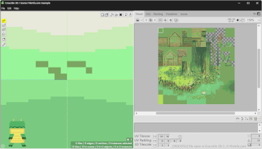Screenshot of a .crocotile file in Crocotile 3D 2