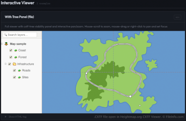 CXTF File Screenshot Screenshot of a .cxtf file in Heightmap.org CXTF Viewer