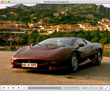 Screenshot of a .dct file in VLC media player