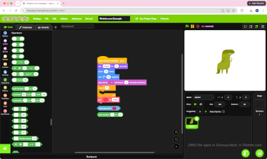 Screenshot of a .dino file in DinosaurMod