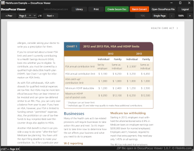 Screenshot of a .dp file in DocusPocus Viewer 1.0.7
