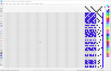 Screenshot of a .dtx file in Fiberworks PCW 4
