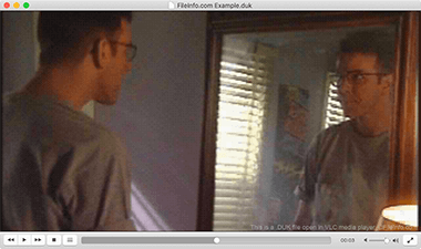 Screenshot of a .duk file in VLC media player
