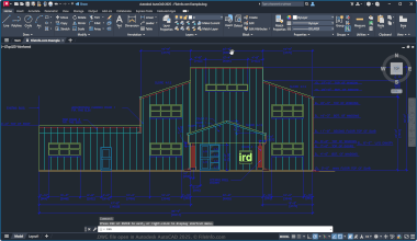 Screenshot of a .dwg file in Autodesk AutoCAD 2025