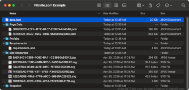 ELEMENTS file open in Apple Finder