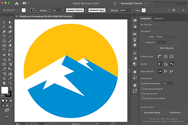 Screenshot of a .emf file in Adobe Illustrator 2020