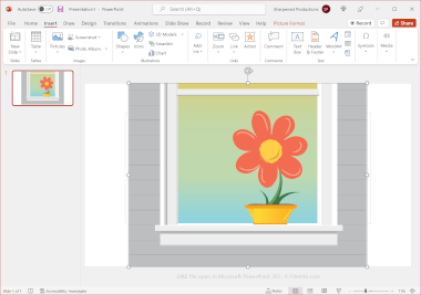 Screenshot of a .emz file in Microsoft PowerPoint 365
