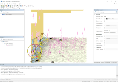 Screenshot of a .enc file in CARIS Easy View