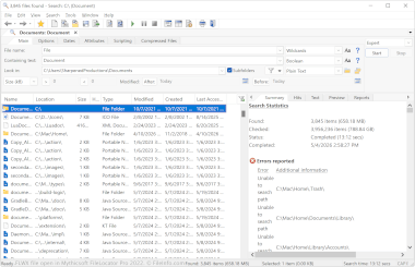 Screenshot of a .flwx file in Mythicsoft FileLocator Pro 2022