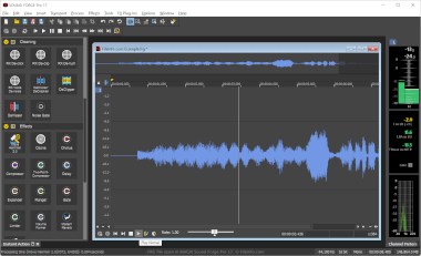 Screenshot of a .frg file in MAGIX Sound Forge Pro 17