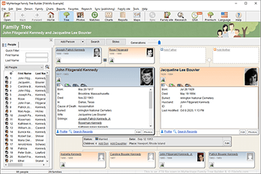 Screenshot of a .ftb file in MyHeritage Family Tree Builder 8