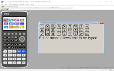 G1K File Screenshot Screenshot of a .g1k file in fx-CG Manager PLUS Subscription 3.8