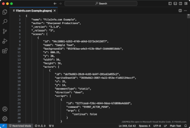 GBSPROJ file open in Microsoft Visual Studio Code
