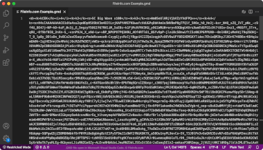 Screenshot of a .gmd file in Microsoft Visual Studio Code