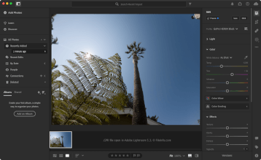 Screenshot of a .gpr file in Adobe Lightroom 5.3