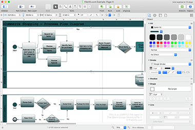 Screenshot of a .graffle file in The Omni Group OmniGraffle 7