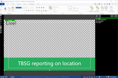 Screenshot of a .gtzip file in StudioCoast GT Designer Advanced 2
